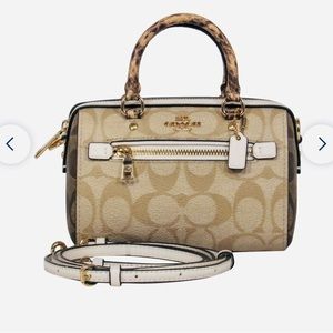 NWT Coach Micro Rowan Monogram Brown & Beige